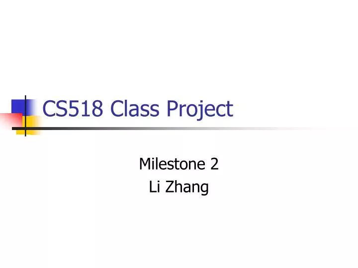 cs518 class project