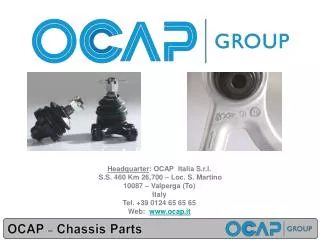OCAP – Chassis Parts
