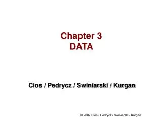 Chapter 3 DATA