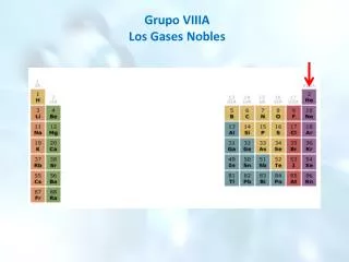 Grupo VIIIA Los Gases Nobles