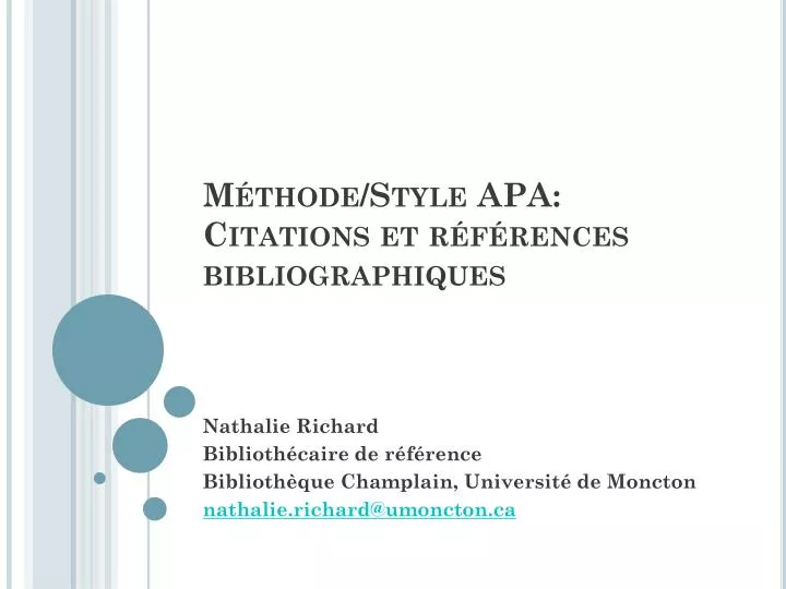 m thode style apa citations et r f rences bibliographiques