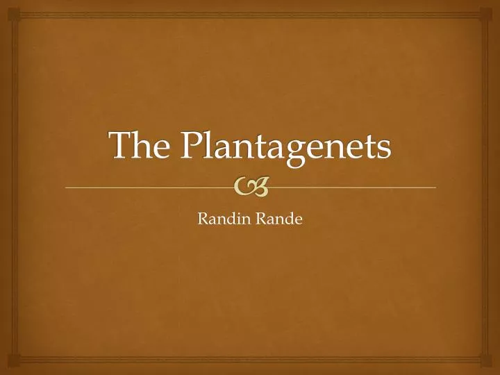 the p lantagenets