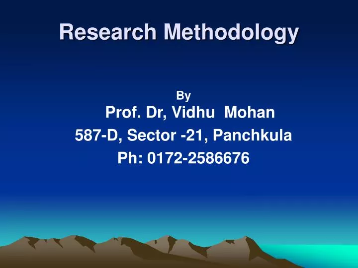 research methodology