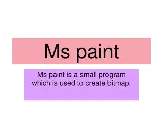 Ms paint