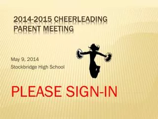 2014-2015 Cheerleading Parent Meeting