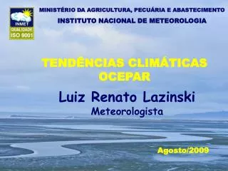 TENDÊNCIAS CLIMÁTICAS OCEPAR