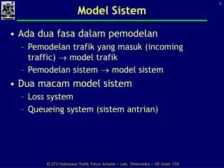 Model Sistem