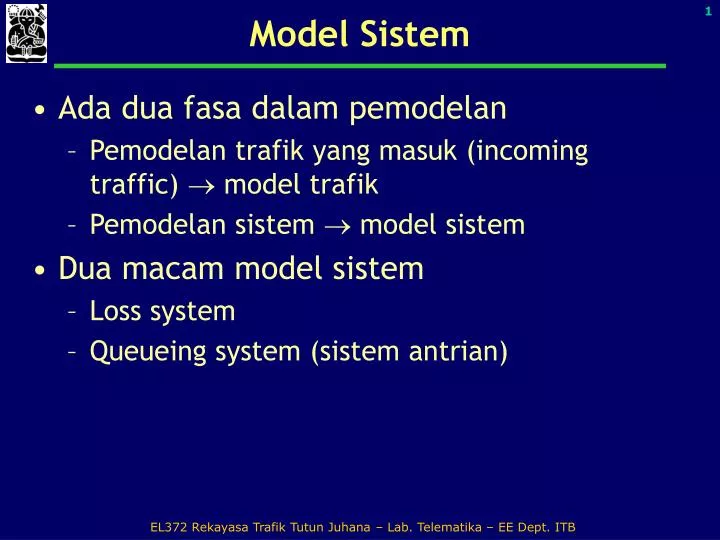 model sistem