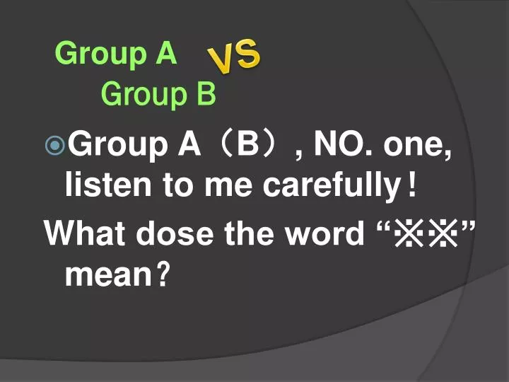 group b