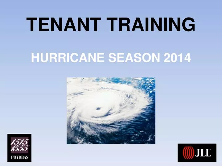 tenant training hurricane season 2014