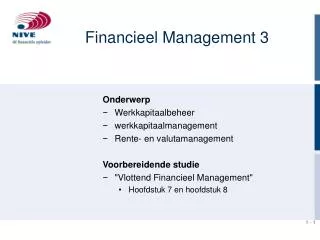 Financieel Management 3