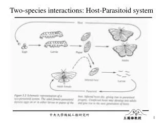 Two-species interactions: Host-Parasitoid system