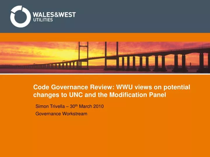 code governance review wwu views on potential changes to unc and the modification panel