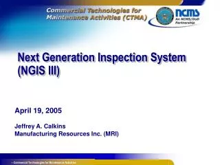 Next Generation Inspection System (NGIS III)