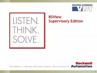 RSView Supervisory Editio n Version 4.00