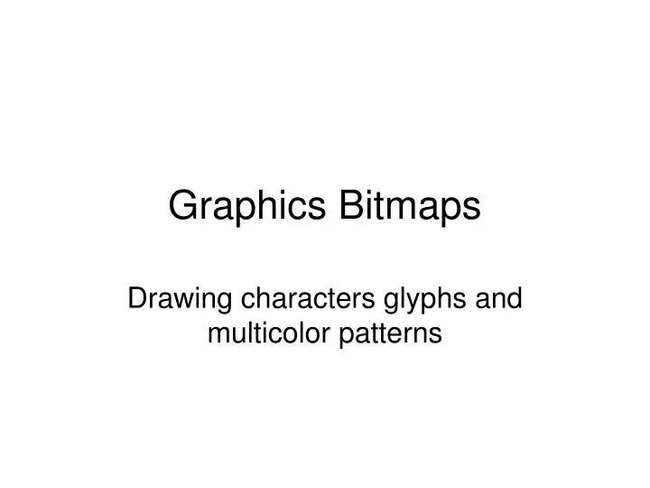 graphics bitmaps