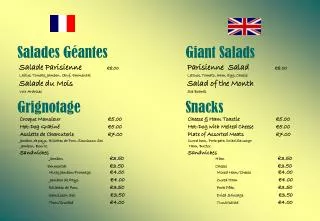 Salades Géantes