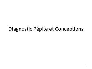 Diagnostic Pépite et Conceptions