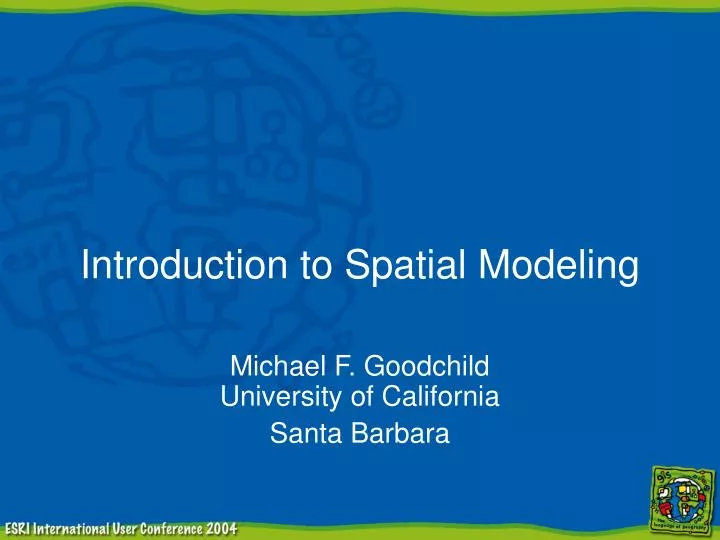 introduction to spatial modeling