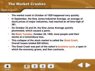 The Market Crashes
