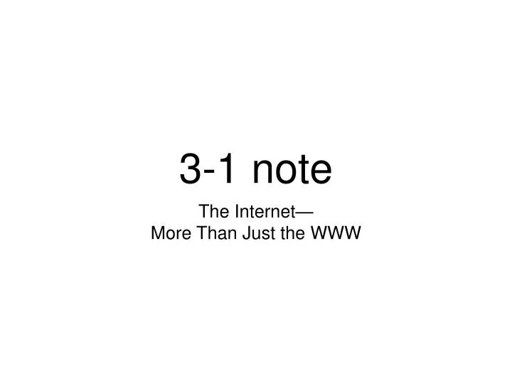 3 1 note