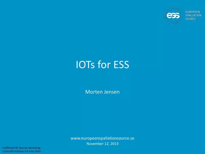 iots for ess