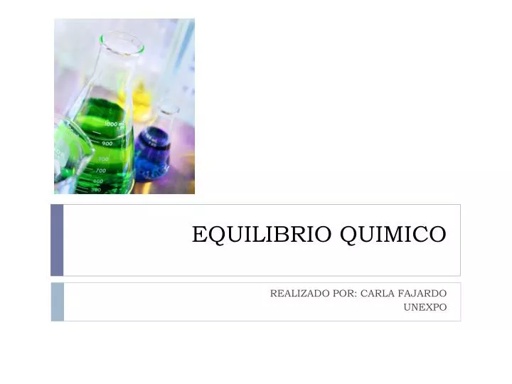 equilibrio quimico