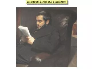 Leon Bakst’s portrait of A. Benois (1898)
