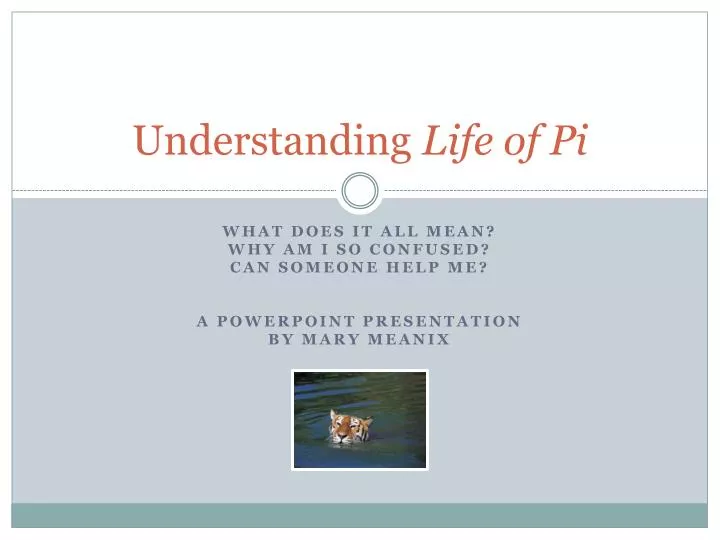 understanding life of pi