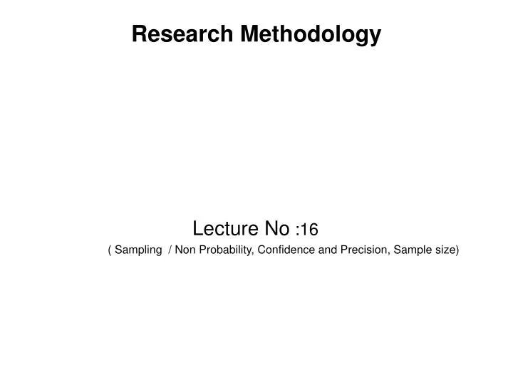 research methodology