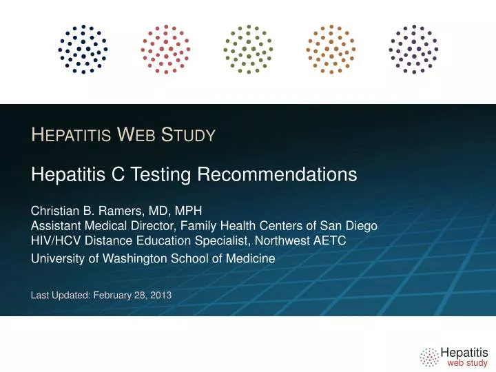 hepatitis c testing recommendations