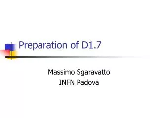 Preparation of D1.7