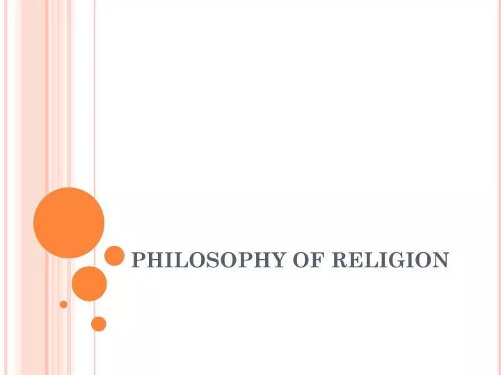 philosophy of religion