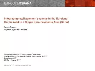 On the road to a Single Euro Payments Area (SEPA)