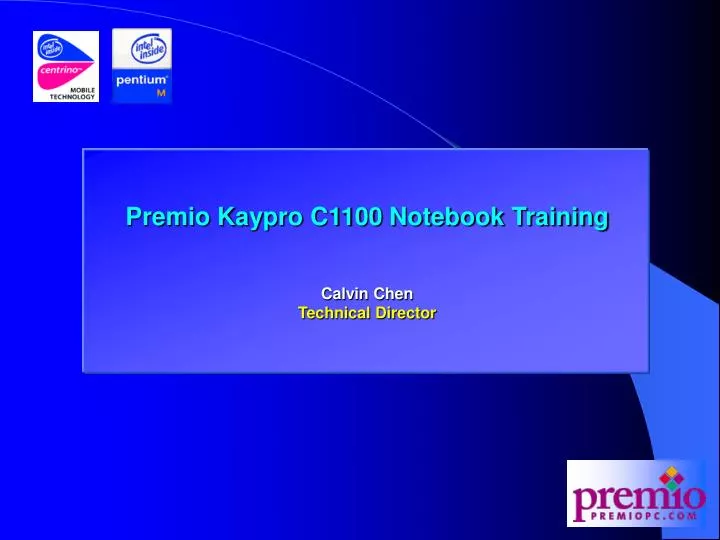 premio kaypro c1100 notebook training