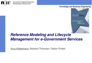 Reference Modeling and Lifecycle Management for e-Government Services