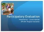 Participatory Evaluation - slide 1
