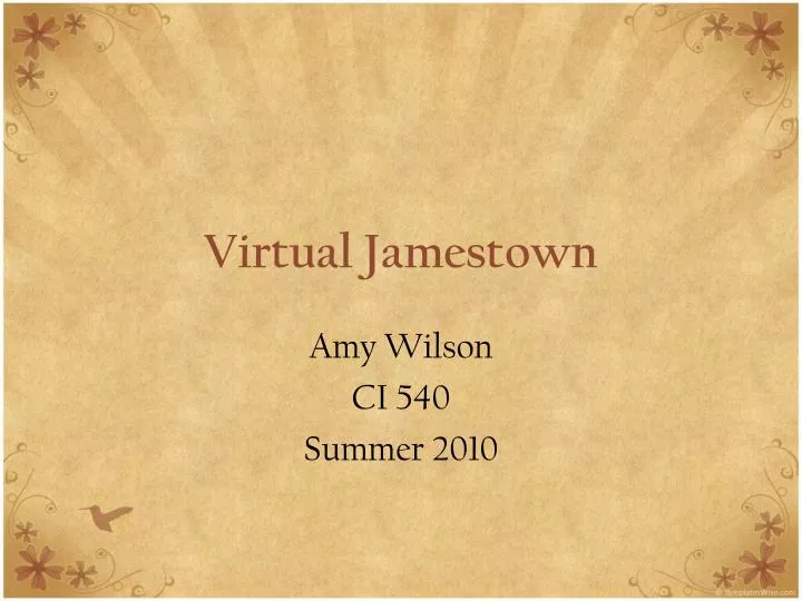 virtual jamestown