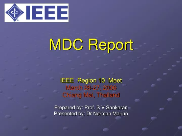 mdc report