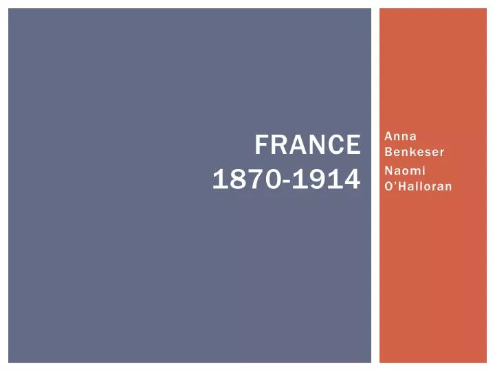 france 1870 1914