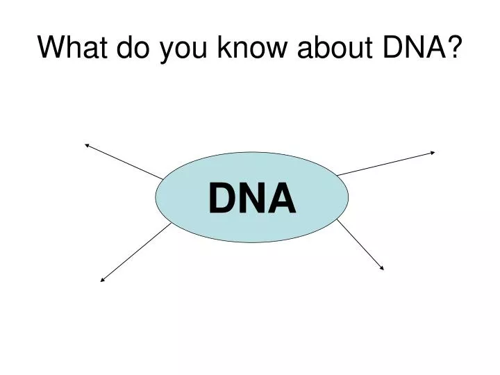 what do you know about dna