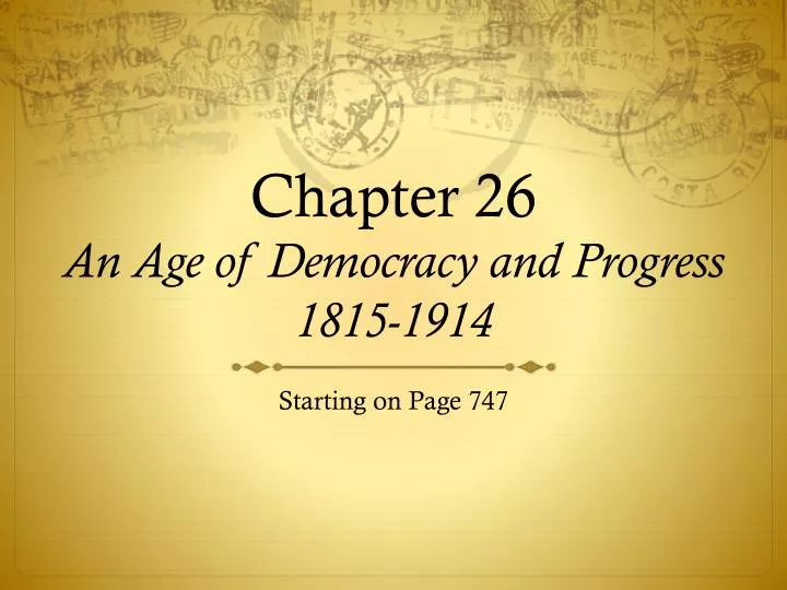 chapter 26 an age of democracy and progress 1815 1914