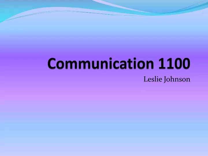 communication 1100
