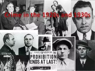 Crime in the 1920s and 1930s