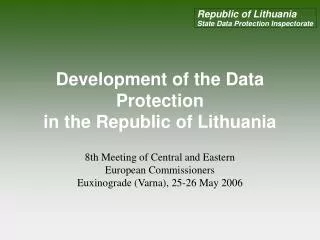 Development of the Data Protection in the Republic of Lithuania