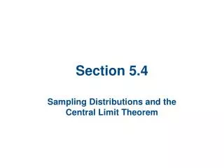 Section 5.4