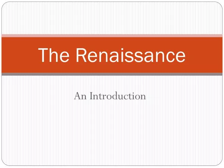 the renaissance