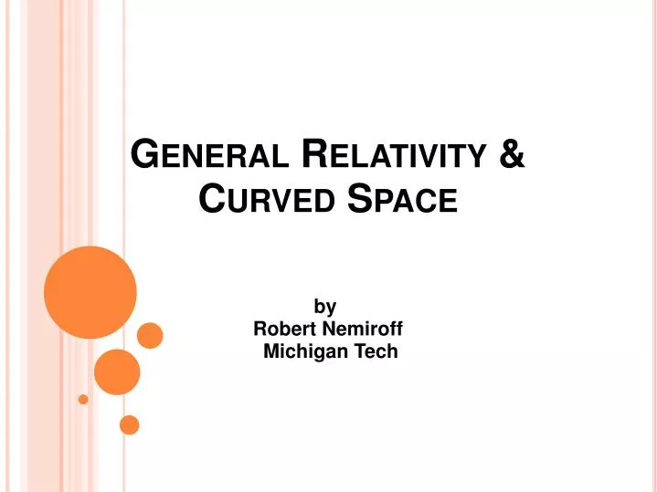 general relativity curved space