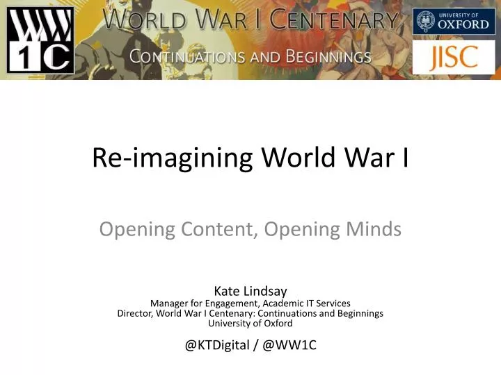 re imagining world war i
