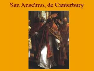 San Anselmo, de Canterbury